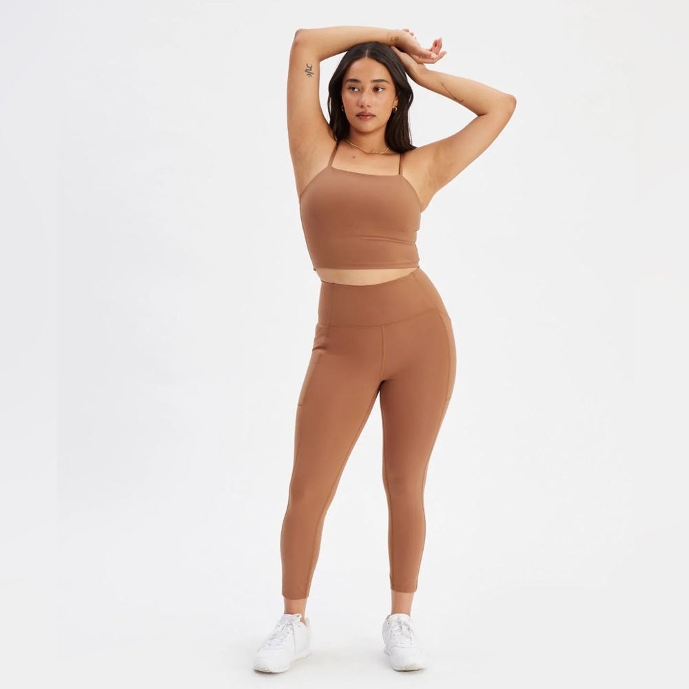 Girlfriend Collective High Rise Compressive leggings tan/light brown/Antler